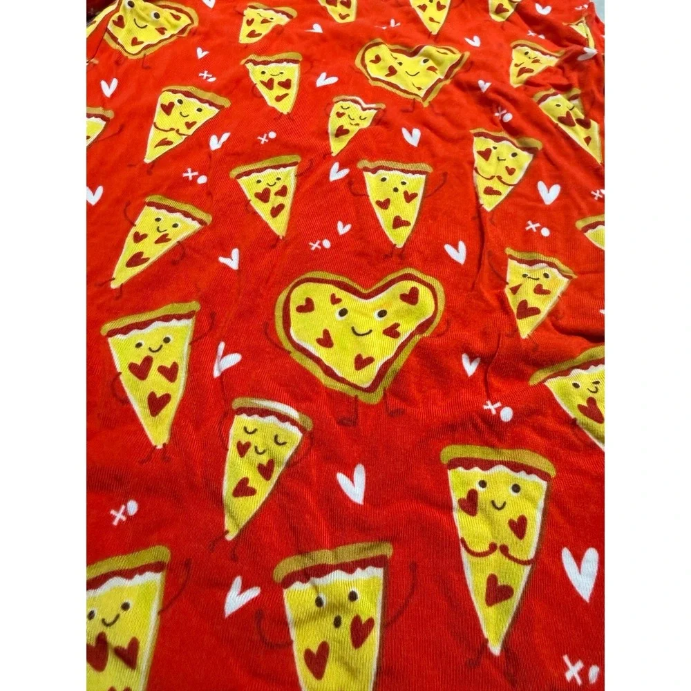 2T Valentine's Day bamboo pajamas‎ pizza hearts red soft